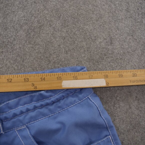 True Religion Shorts Mens 31 Blue Board Swim Surf Trunks Flip Pockets Drawstring - Picture 9 of 14